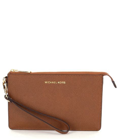 michael kors wristlet wallet dillards|Michael Kors oversized wallet.